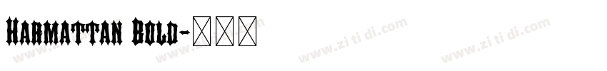 Harmattan Bold字体转换